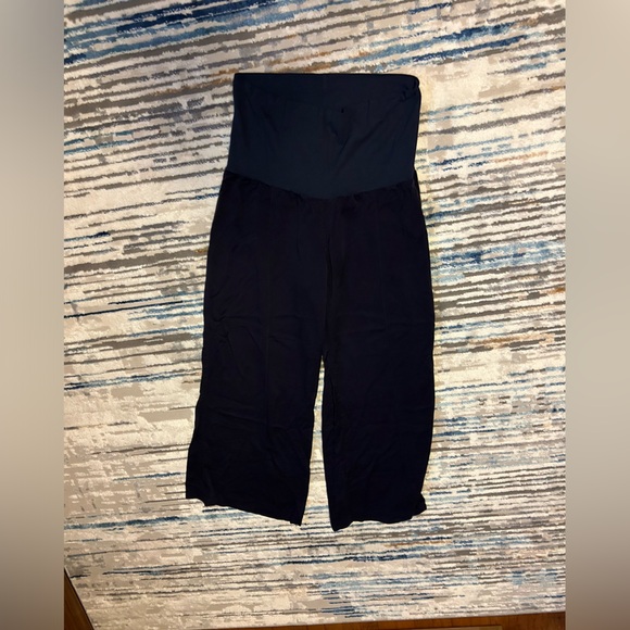 Dark blue wide bottom pants - Picture 3 of 4